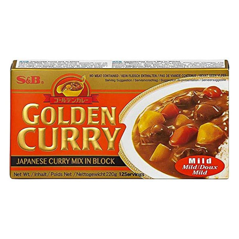 S&B 日式咖喱块 原味 黄色 大盒 220g/Golden Curry Mild 220g