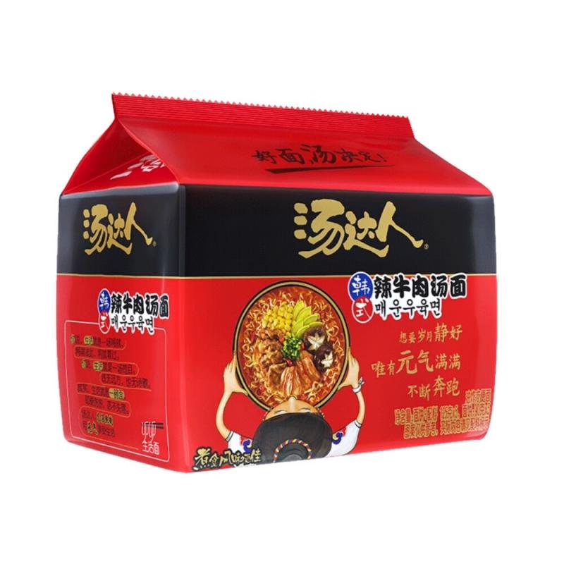 统一 汤达人 五合一 韩式辣牛肉汤面 625g/Nudeln Rindgeschmack scherf Koreanische  TANGDAREN 625g