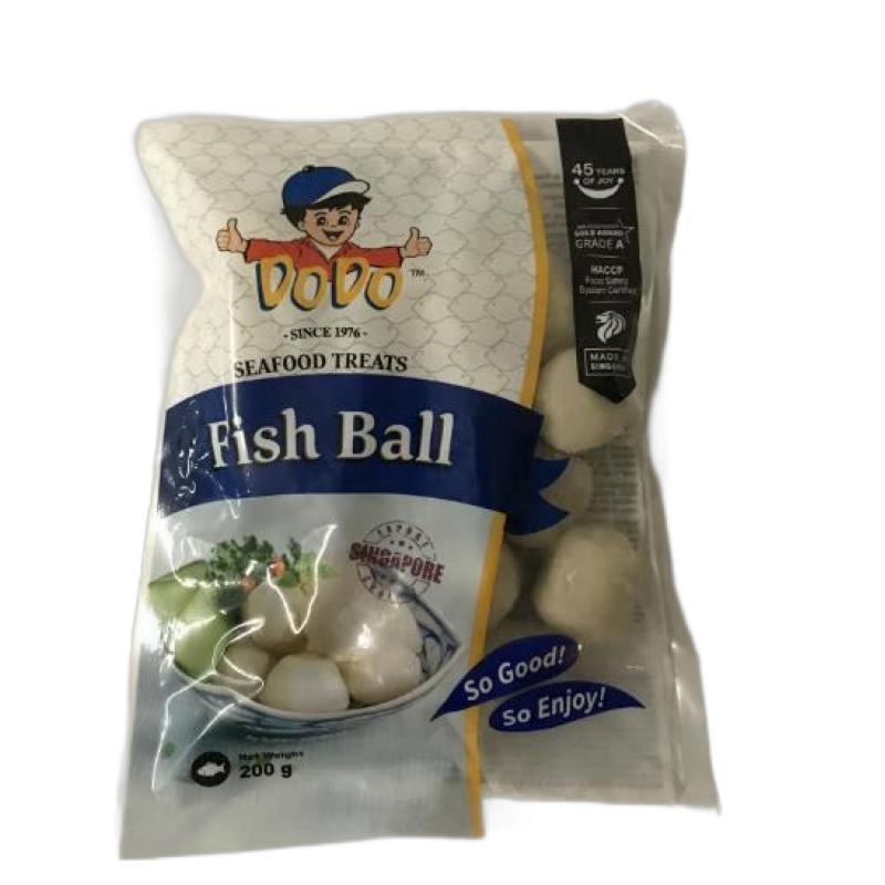 生鲜 火锅丸子 冷冻 DODO 鱼丸 火锅必备200g /DODO Fisch Bälle 200g