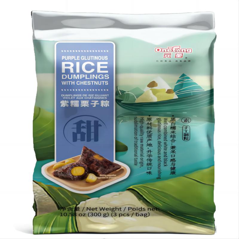 元童 粽子 紫糯栗子粽(3x100g)/Zongzi Purple Glutinous Chestnut Zongzi (3x100g)