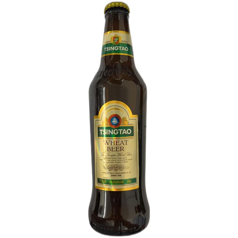 青岛啤酒 全麦白啤小麦啤酒330ml/Vollkornbrier Weißbier Weizenbier 330ml邮寄勿拍，易碎