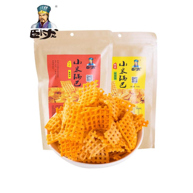 卧龙 小米锅巴 麻辣味128g/Xiaomi Guoba Spicy Flavor 128g