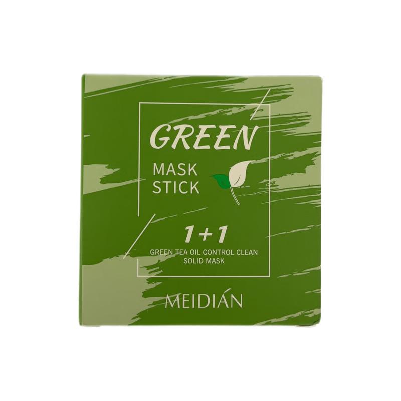绿茶面膜GREEN MASKSTICK GREEN TEA OIL CONTROL CLEANSOLID MASK MEIDIAN