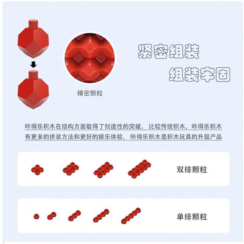KADELE 咔得乐 儿童益智拼搭积木 十二生肖小颗粒系列 男女孩拼装启蒙玩具