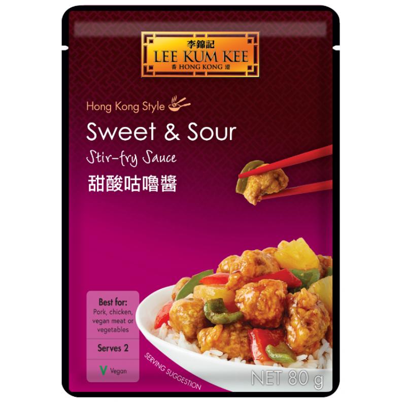 李锦记 甜酸咕噜酱/糖醋排骨酱80g/Saure und süße Gulu Sauce 80g