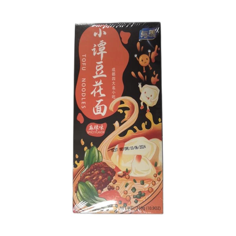 与美 小谭豆花面 麻辣310g/Xiaotan Tofu Pudding Nudeln Würzig 310g