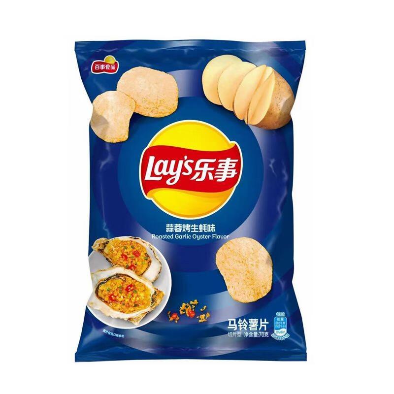 乐事 薯片 蒜蓉烤生蚝味70g/Knoblauch geröstete Austern Geschmack 70g