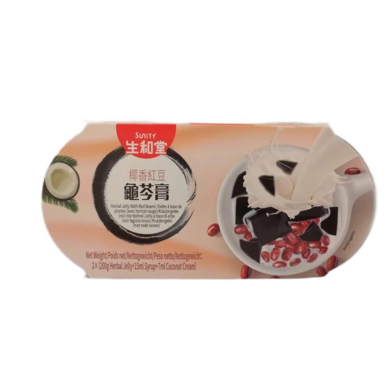 生和堂 椰香红豆龟苓膏444g/Rote Bohne Guilinggao mit Milchgeschmack 444g