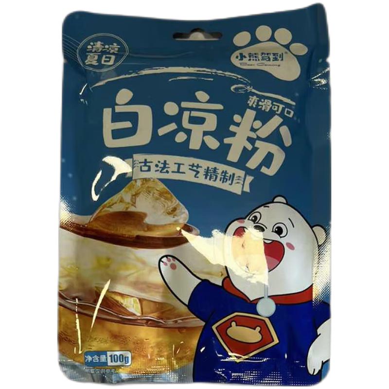 小熊驾到 白凉粉 100g/Weißes Gelee 100g