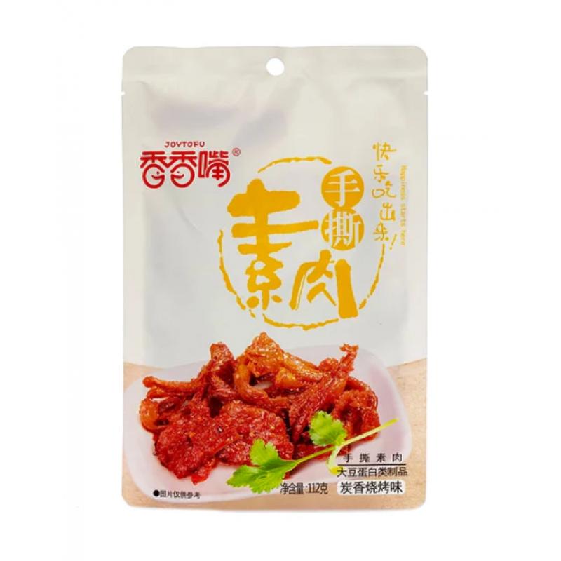 香香嘴 手撕素肉 烧烤 112g/Geschreddertes vegetarisches Fleisch BBQ 112g