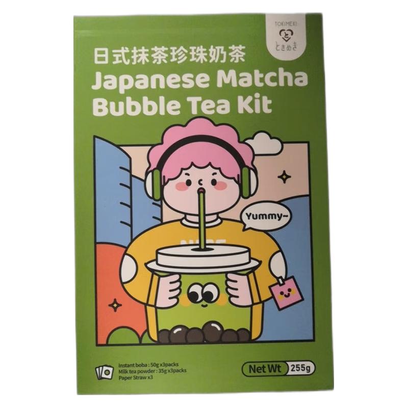 TOKIMEKI 日式抹茶珍珠奶茶255g/Japanischer Matcha Pearl Milk Tea 255g