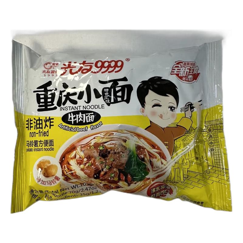 光友 重庆小面 牛肉味105g/Chongqing Xiaomian Rindfleisch Geschmack 105g