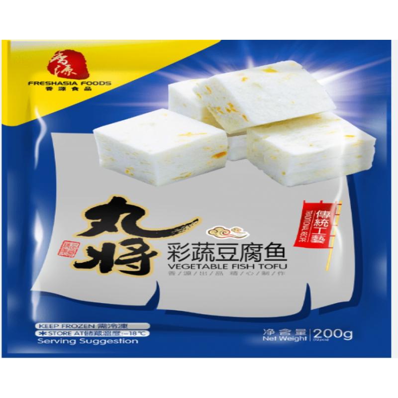 生鲜 冷冻 香源 丸将彩蔬豆腐鱼 200g/Marujiang Farbiger Gemüse Tofu Fisch 200g