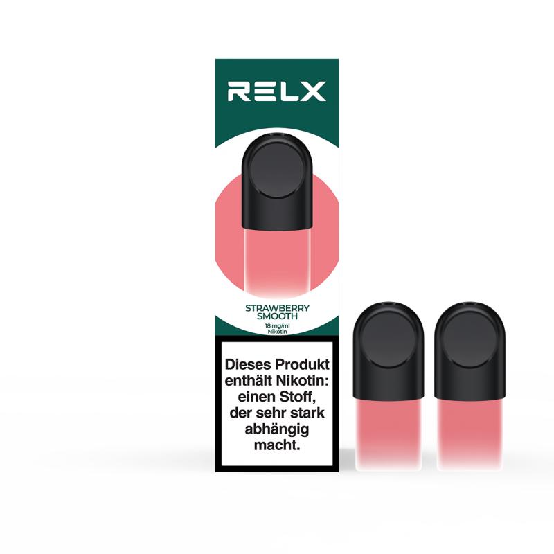 悦刻 RELX Pod-2 Pod Pack-Strawberry Smooth-18mg/ml/Cremige Erdbeere奶油草莓