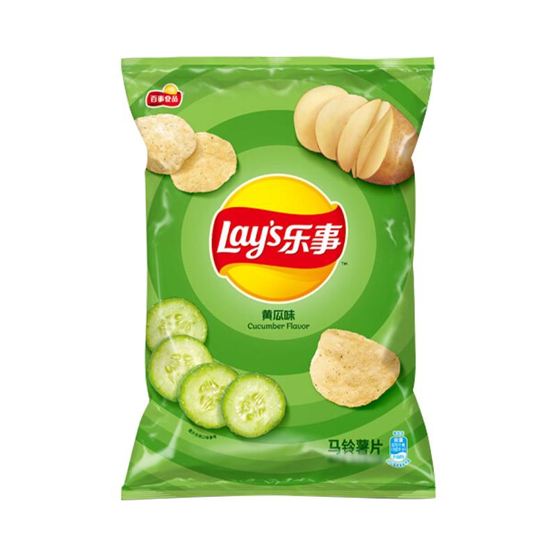 乐事 薯片 黄瓜味70g/Leshi Kartoffelchips in Beutel 70g