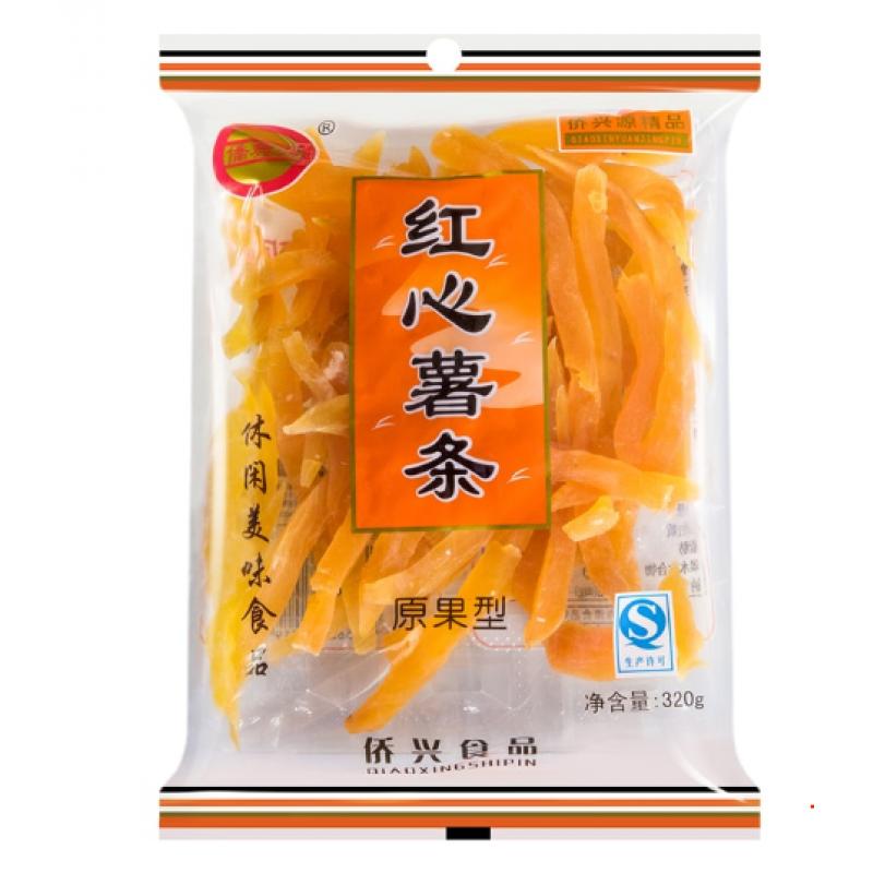 侨兴源 红心薯条 地瓜干  320g/Rotes Herz Pommes Frites und Süßkartoffel Jerky 320g