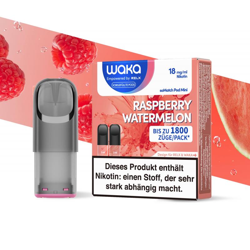 悦刻 RELX WAKA-soMatch Pod Raspberry Watermelon-18mg/ml Himbeere Wassermelone 树莓西瓜