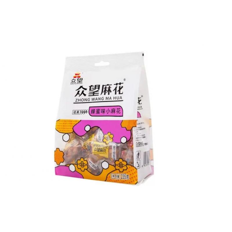 众望 小麻花 大包装 蜂蜜 235g/Kringel Keks Honiggeschmack 235g