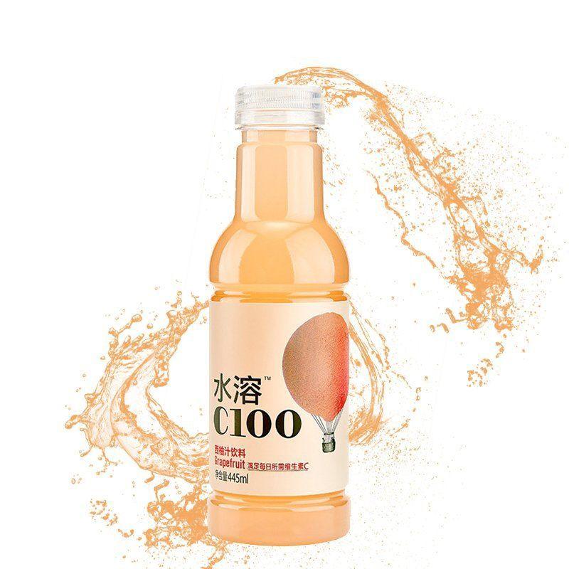 农夫山泉 水溶C100 西柚味饮料 445ml/Wasserlösliches C100 Grapefruitgetränk