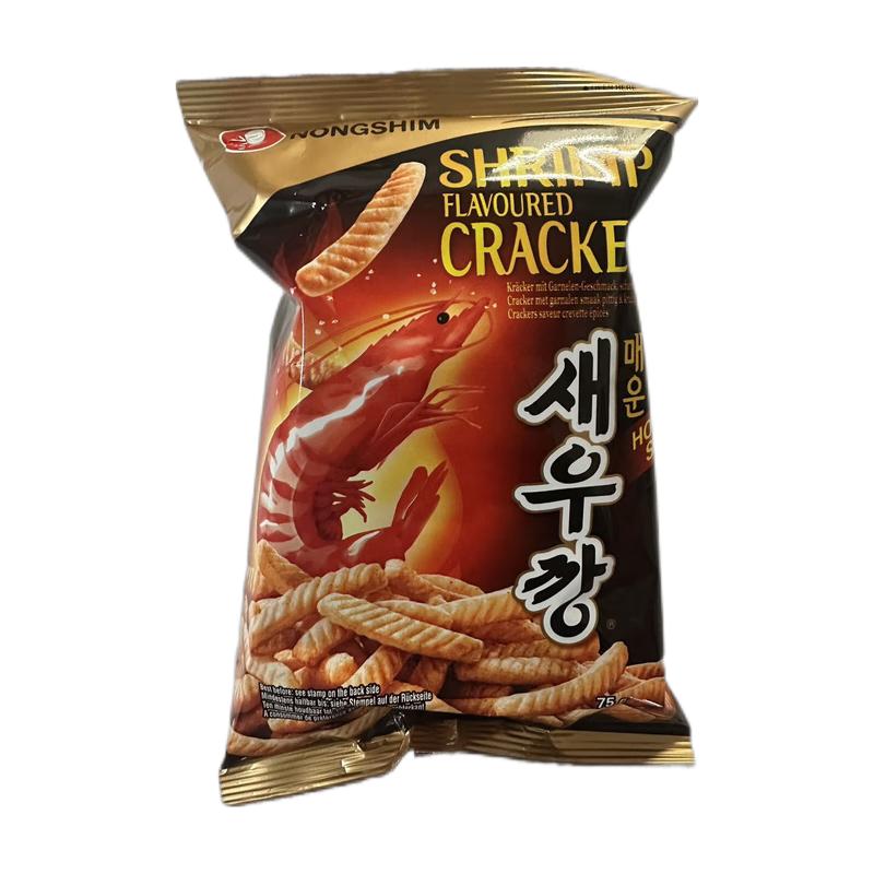 韩国农心 辣味鲜虾条 75g/Garnelenkraecker 75g