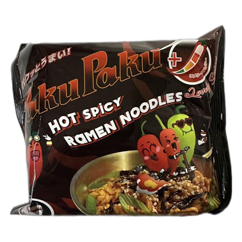 PakuPaku 方便面 加辣汤面140g（黑色包装）Inst Noodle Lovely Spicy