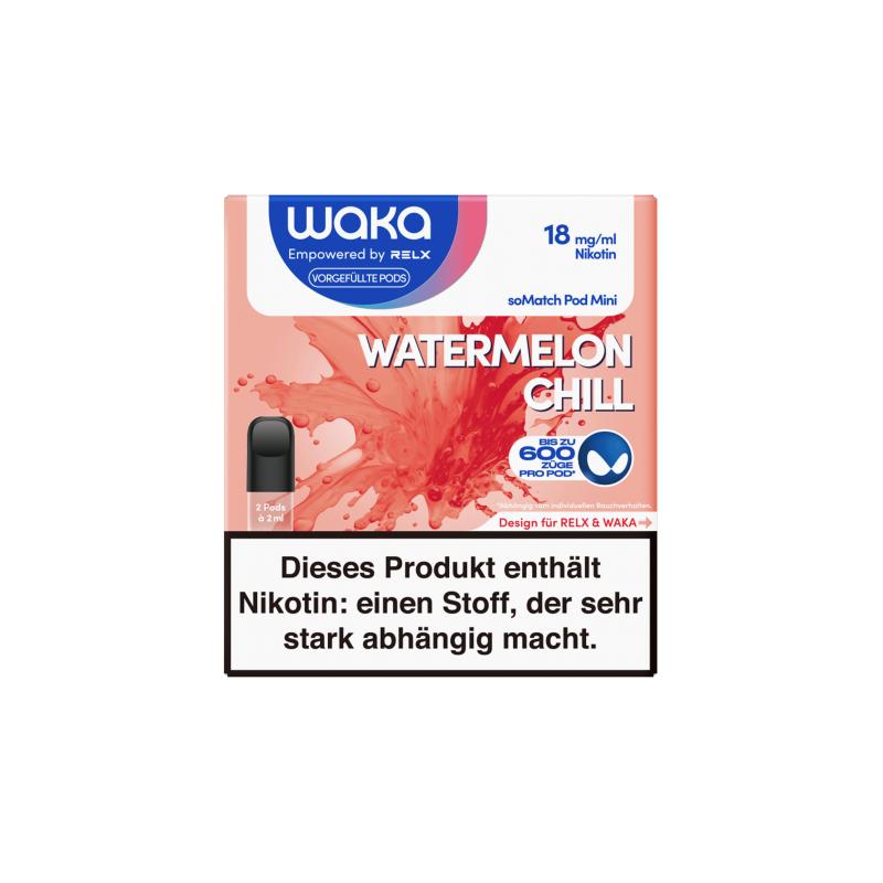 悦刻 RELX WAKA-soMatch Pod Watermelon Chill-18mg/ml/Wassermelone Minze/西瓜薄荷（新旧版本随机发）
