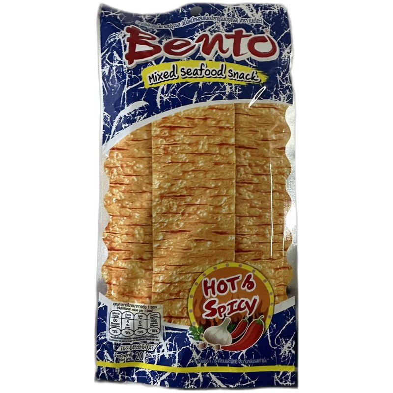 BENTO 鱿鱼丝 蓝色袋子20g麻辣/Tintenfischfetzen