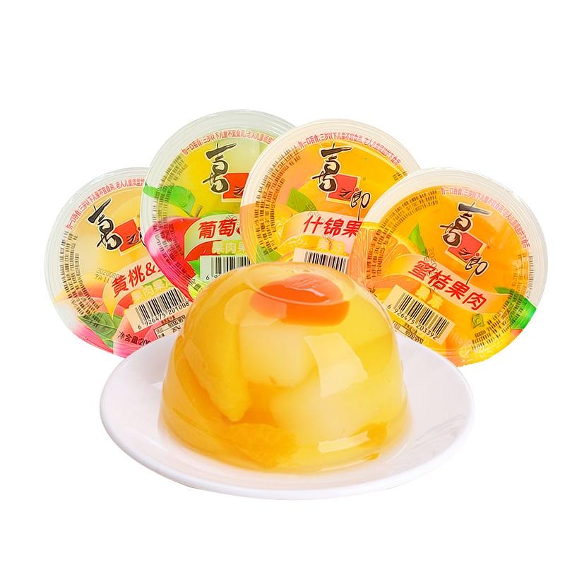喜之郎 果肉果冻 什锦 单个装 200g/Fruchtfleisch und Gelee Mischung, Einzelverpackung 200g