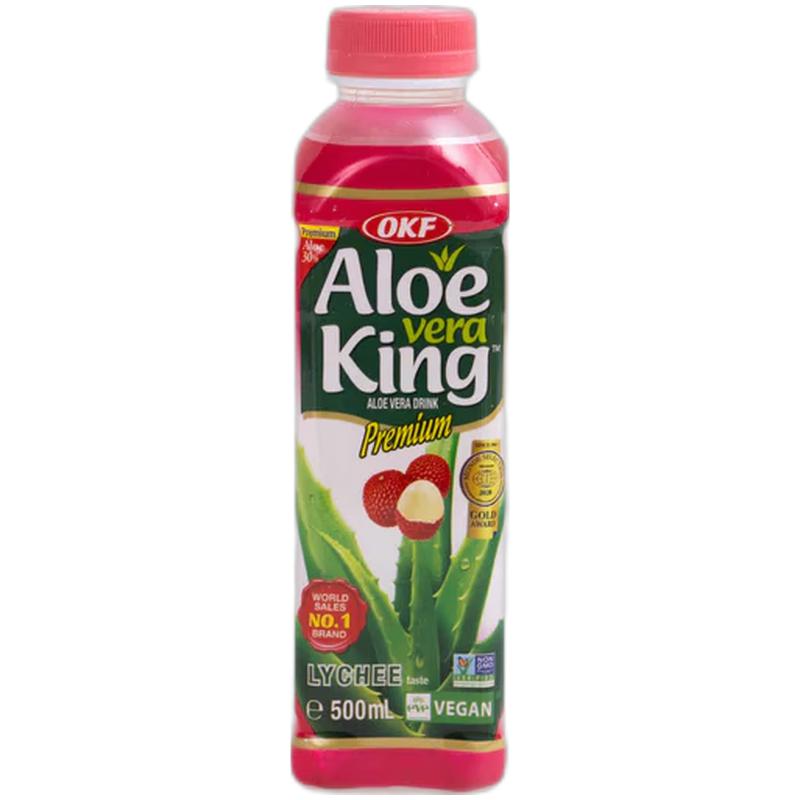 OKF  韩国 芦荟汁 荔枝味 500ML/Aloe Vera Saft  500ML