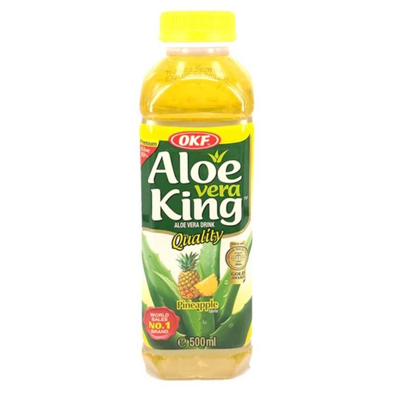 OKF 韩国 芦荟汁 菠萝味500mL/Aloe Vera Saft Getränk 500ml