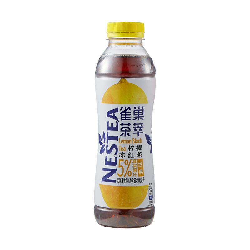 雀巣 雀巢茶萃 柠檬冻红茶500ml/Vogelnest Tee Extrakt Zitrone Gefrorener Schwarzer Tee 500ml