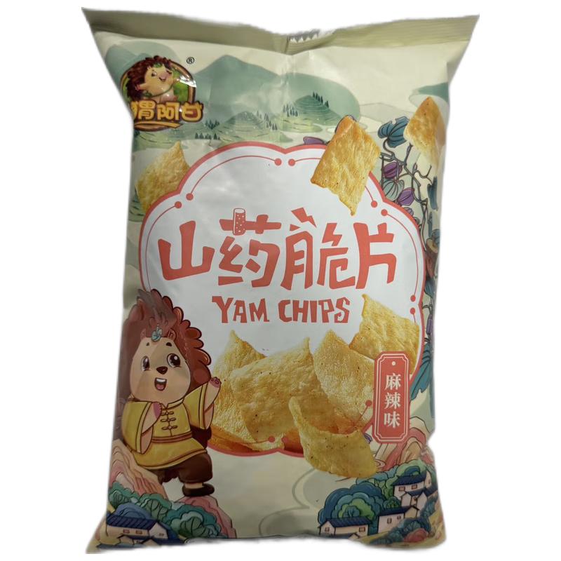 刺猬阿甘 山药脆片 麻辣味60g/Yams-Chips mit würzigem Geschmack