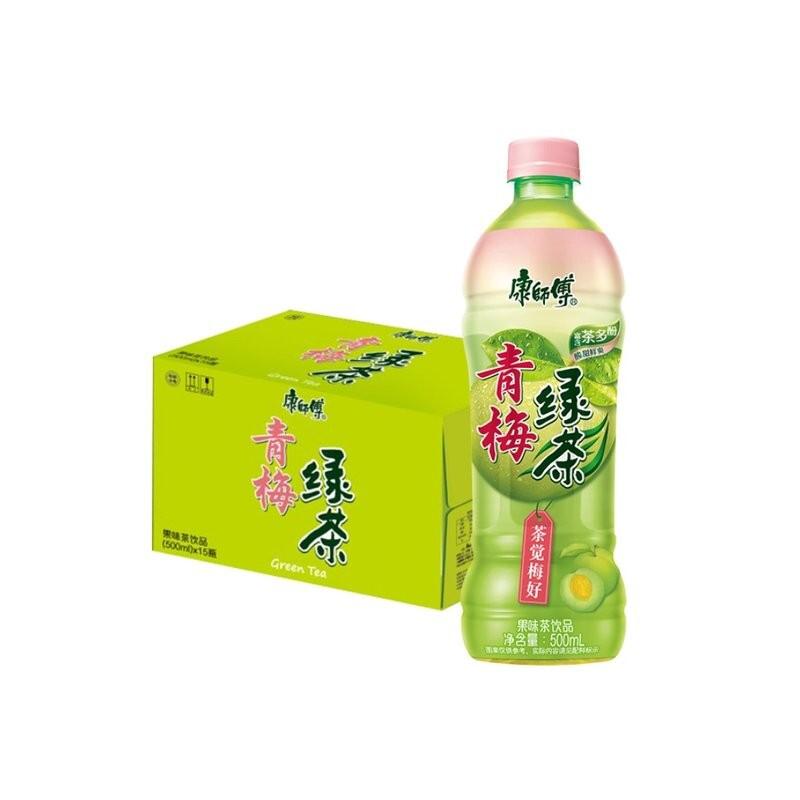 康师傅饮料 青梅绿茶500ml/Grüner Pflaumentee 500ml