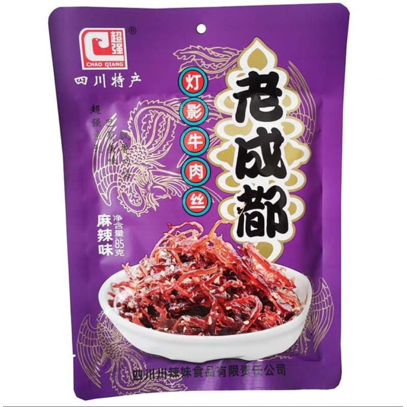 川辣妹 灯影牛肉丝麻辣味85g/Dengying Beef Shredded Spicy Aroma 85g