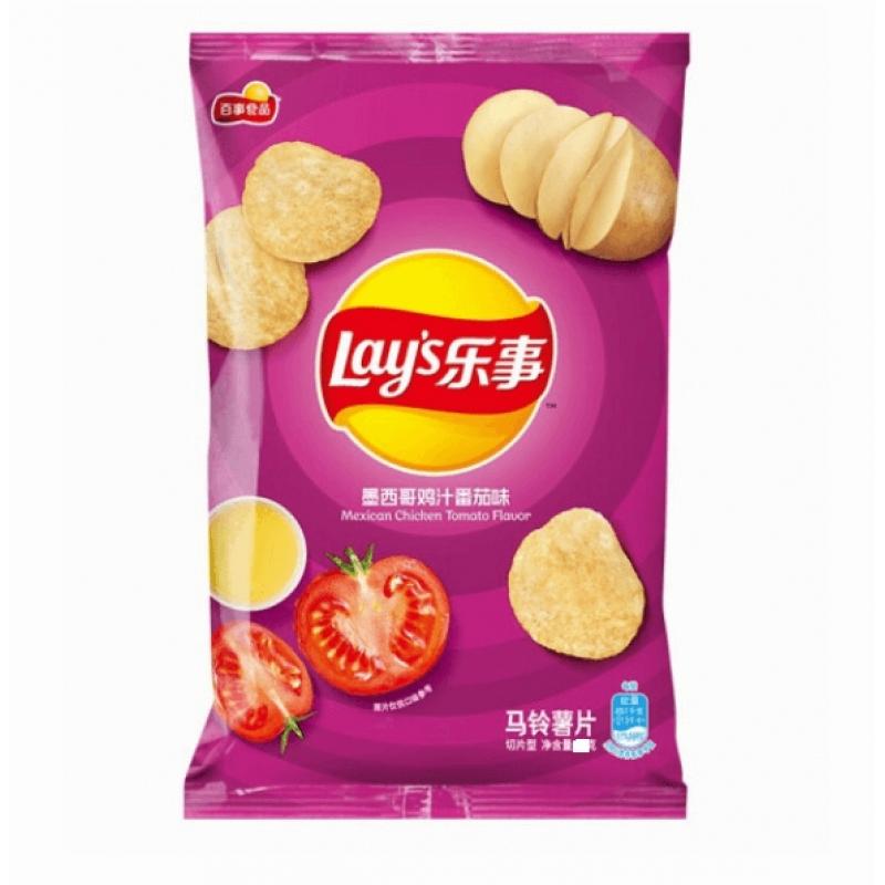 乐事 薯片 墨西哥鸡汁番茄味70g/Lay's Potato Crisps - Mexican Chicken Tomato Flavour