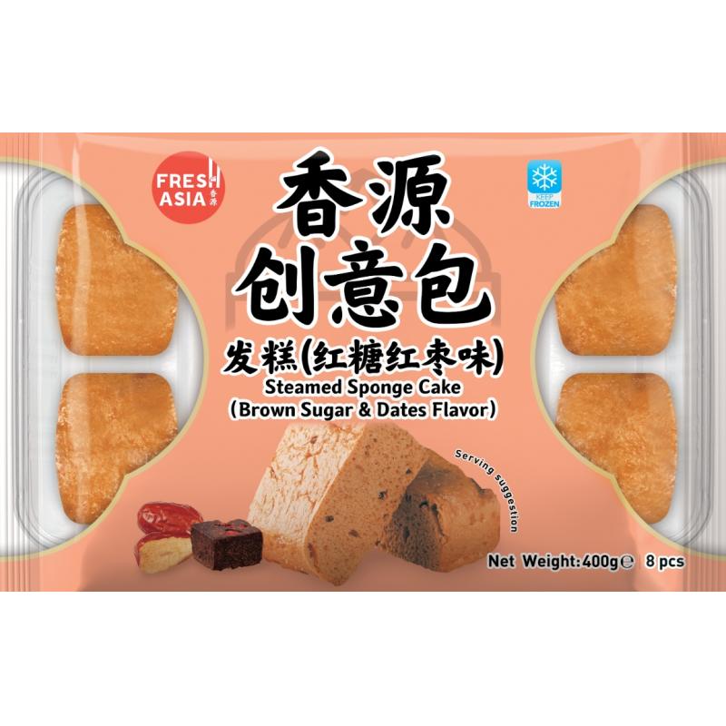 生鲜 冷冻 香源 发糕 红糖红枣味400G/Gedämpfter chinesischer Biskuitkuchen 400G