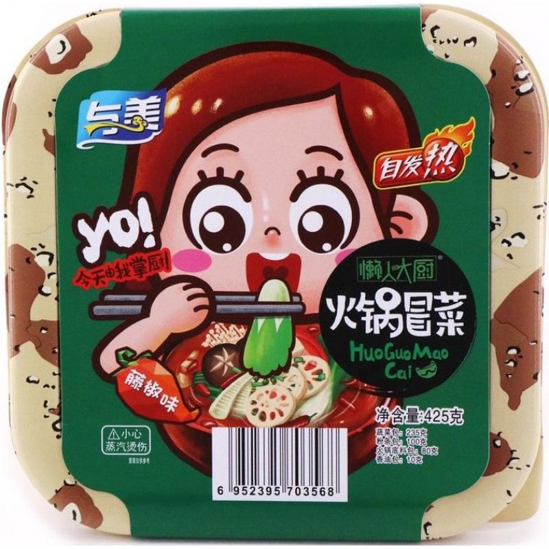 与美 自热火锅/自热火锅冒菜 藤椒味 425g/feuertopf-Nudelgericht scharf 425g