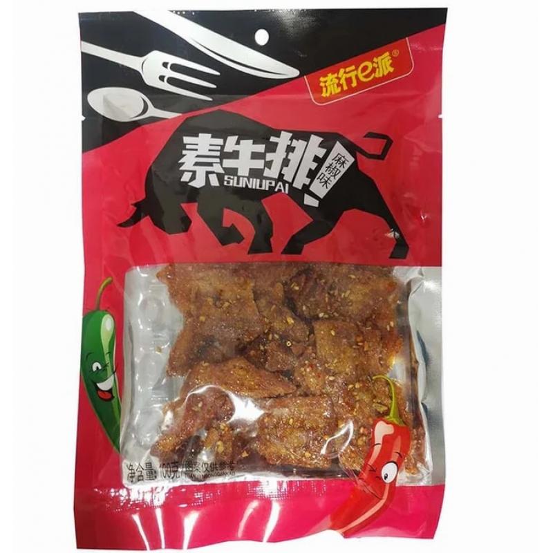 流行e派 素牛排 麻椒味 100g/Tofu steak Mala 100g