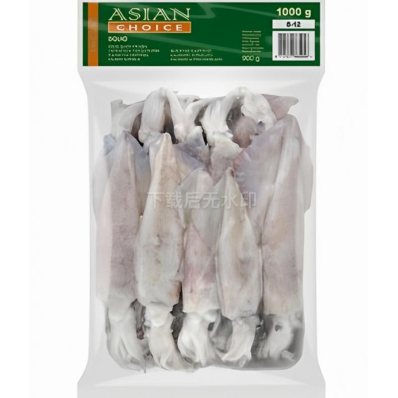 生鲜 冰冻 ASIA 鱿鱼身 8/12鱿鱼筒 1kg/Tintenfischkörper und Schlauch 1kg/
