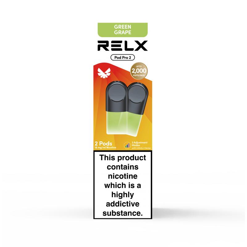 悦刻 RELX Infinity Pod Pro Green Grape-  (2 Pods) 爽脆青提