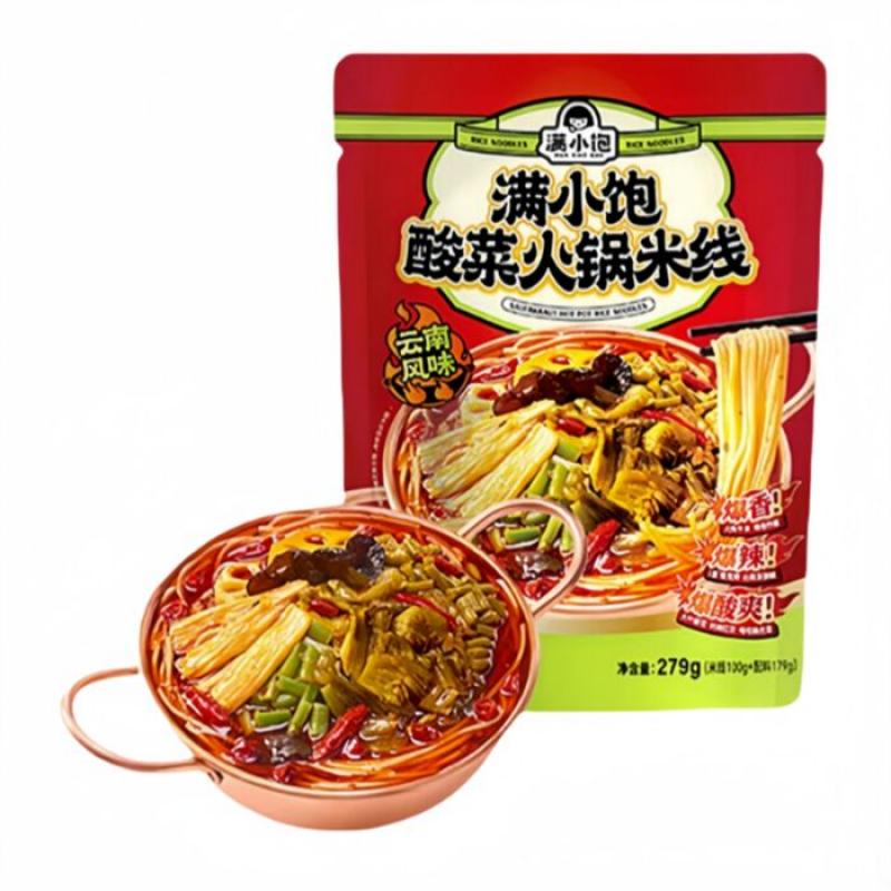 满小饱 酸菜火锅米线 279G/Sauerkraus Heißtopf Reis Draht 279G