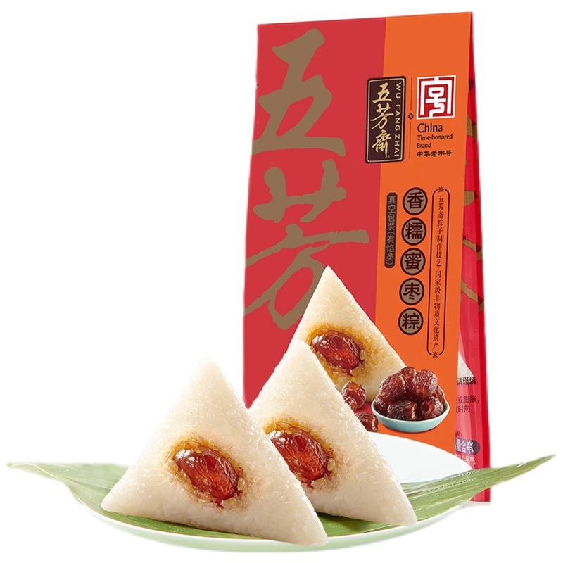 五芳斋 粽子 糯玉米蜜枣粽 蜜枣粽 常温真空200G/Haftig Maishonig