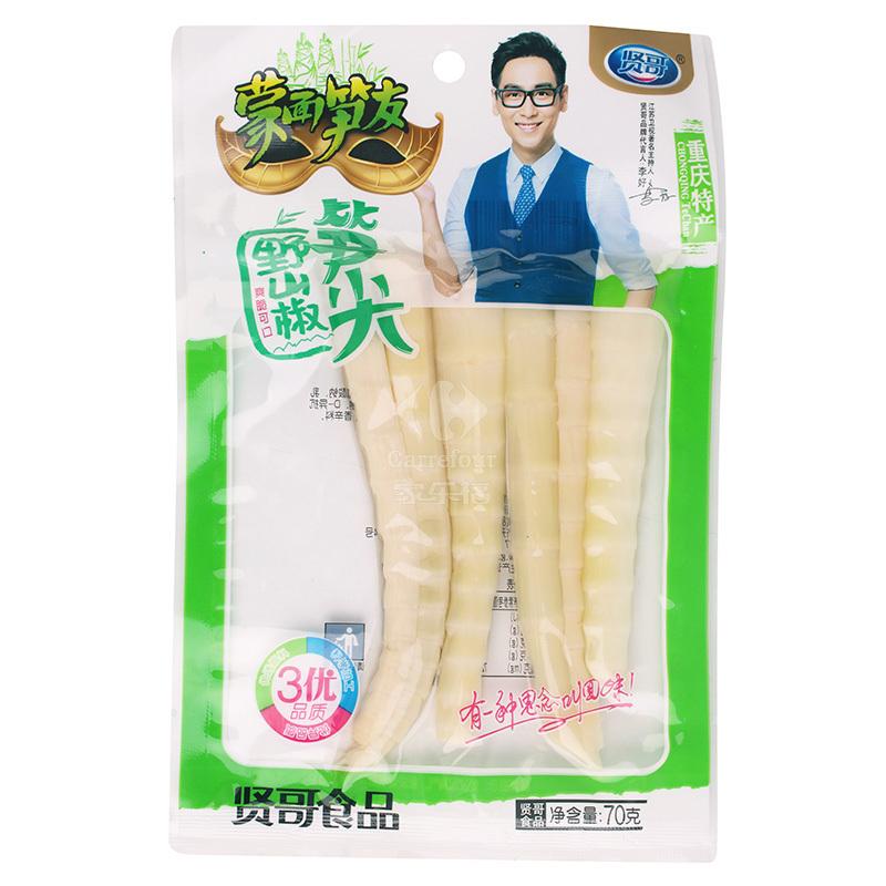 贤哥 山椒笋尖 70G/Pfefferkranke 70G