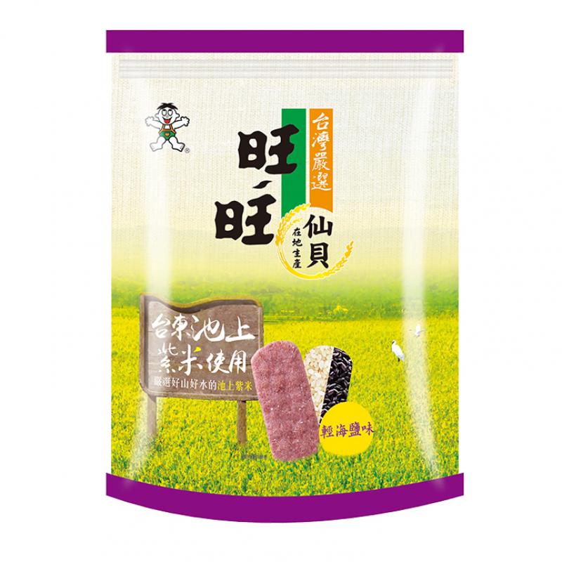 旺旺 紫米仙贝 轻海盐味78g/WANT WANT PREMIUM SENBEI RICE CRACKERS SEA SALT