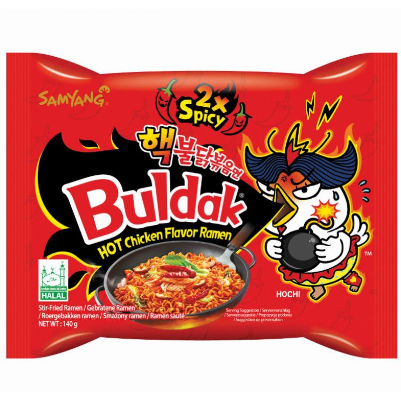 三养 火鸡面 特辣版 双倍辣 5包装 5*140g/Instant Nudeln Extra Scharfe Huhn 140g