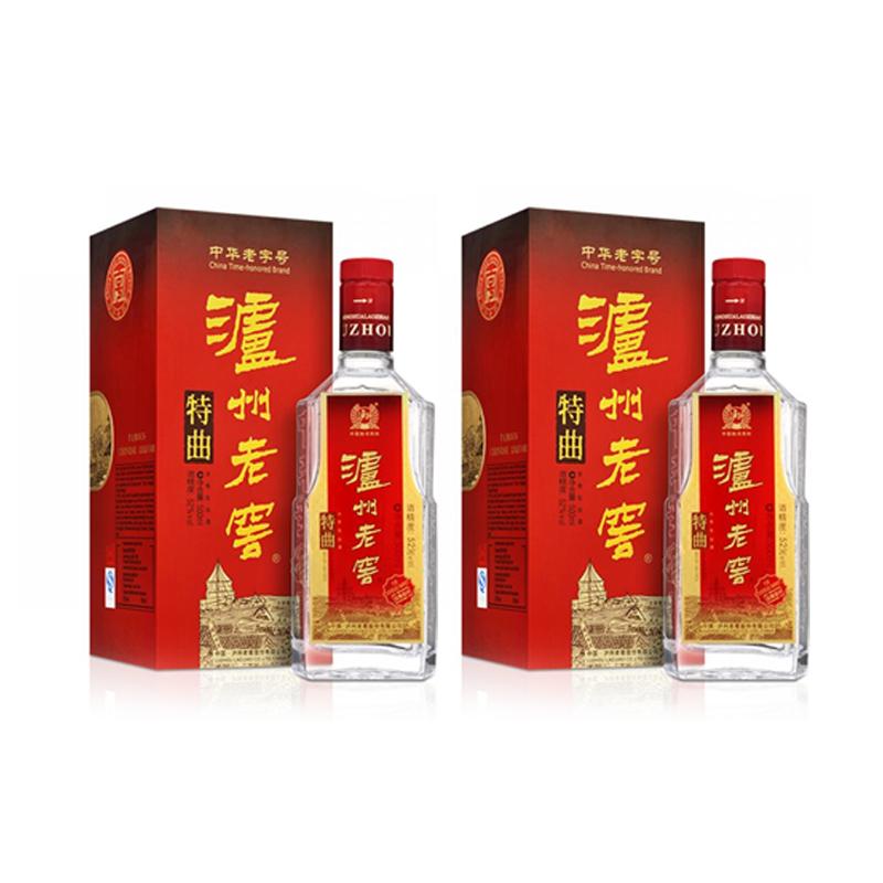 【优惠组合装】泸州老窖 特曲500ml+特曲500ml 优惠组合装白酒