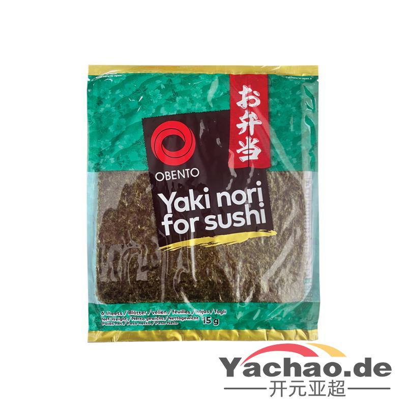 Obento 烧海苔 寿司紫菜OBENTO YAKI NORI 6sheet 15g