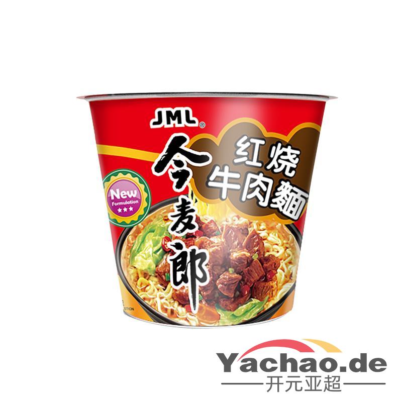 今麦郎 方便面 红烧牛肉面桶装104g/JINMAILANG INSTANT BOWL NOODLE STEW BEEF FLAVOUR