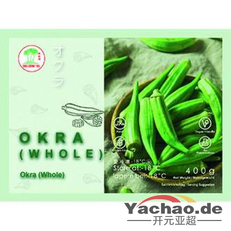 生鲜 冷冻 椰树牌 冻秋葵/Okra, gekocht, tiefgefroren