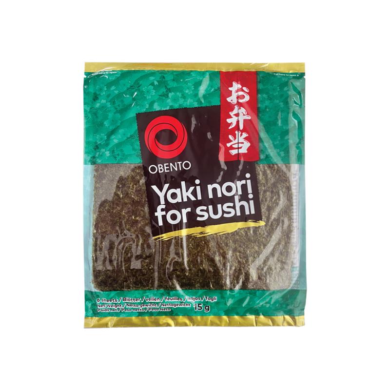 Obento 烧海苔 寿司紫菜OBENTO YAKI NORI 6sheet 15g